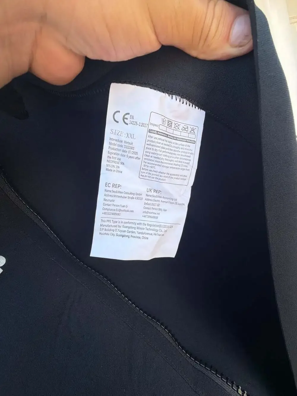 Owntop 5mm Neoprene Front Zip Full Wetsuit
